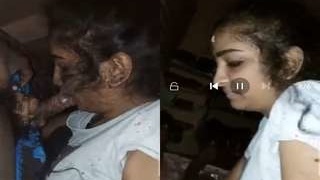 Telugu amateur lover gives a blowjob in exclusive video