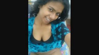 Tamil babe's full video call show for her boyfriend in part 1