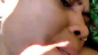 Desi sex video of a rural babe getting fucked in the woods