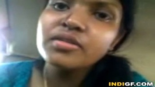 Tamil college girl masturbates in car while driving