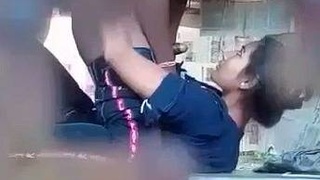 Real Dehati sex video of a couple getting it on at a bus stop on Valentine's Day