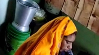 Bhabhi takes on devar in a quick doggy style position