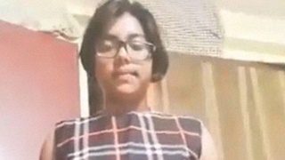 A girl with a curvy body transforms into a boy for a nude selfie