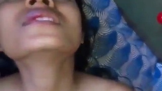 Desi babe rides cock in honeymoon video