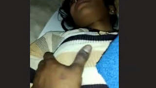 A nude Indian bhabhi is captured on camera