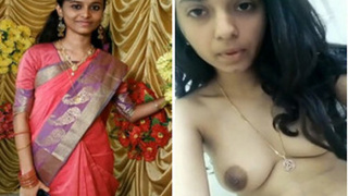 Unshaved pussy and perky boobs on Indian desi girl