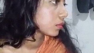 Hot Indian girl gets naked and captured by her sex broker