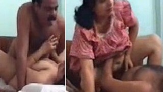 Mature uncle has sex with a busty babe