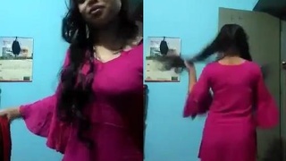 Bengali cutie teases her lover with her sexy moves