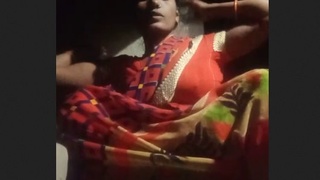 Bhabha's seductive striptease in desi porn