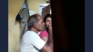 Desi granny and young girl share intimate moments