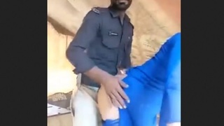 Shemale gets fucked by Pakistani police officer