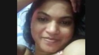 Cute Indian girl calls her boyfriend for a video chat