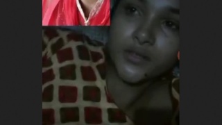 Desi girl shows off her cute curves in rural village video