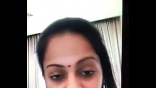 Desi bhabhi's big boobs and horny slutty behavior in a solo masturbation video