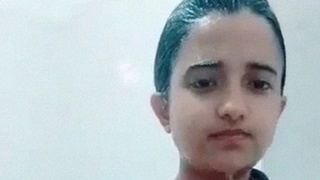Desi teen's nude bathing caught on camera