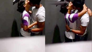College couple gets frisky in changing room
