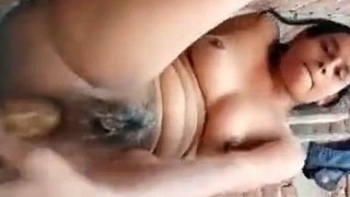 Indian man uses dildo for self-pleasure