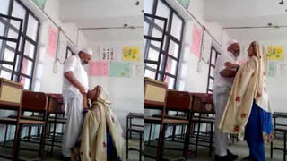 Pakistani school headmaster gets it on with his female teacher