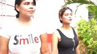 Voltage rises as lesbian lovers explore each other's bodies