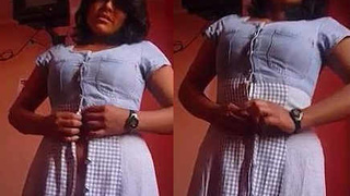 A cute girl's pussy is captured in a steamy video