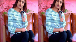 Exclusive video of Indian pornstar Sonu Srinivas Gouda flaunting her breasts