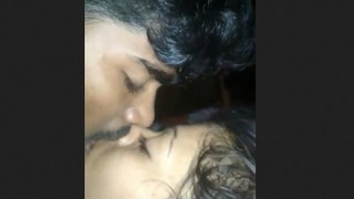 Desi wife gets her boobs sucked and kissed