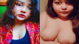 Amateur Bangla girl with big boobs pleasures herself in exclusive video