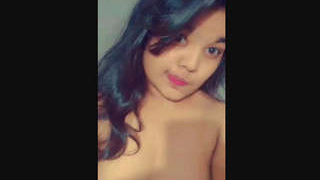 College girl flaunts her naked body on camera