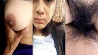 Assamese college girl gets pussyfucked outdoors in MMS