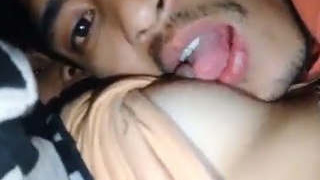 College students get naughty in a public place