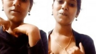Sweet and timid Tamil girl in a steamy video