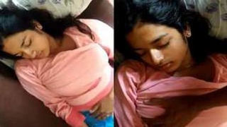 Indian teenager wakes up to find guy fondling her breasts through her shirt