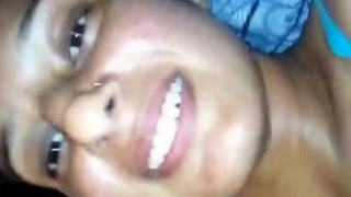 Desi girlfriend shows off her hairy pussy in a live video