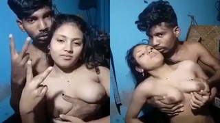 Desi village couple's home sex video with foreplay and passion