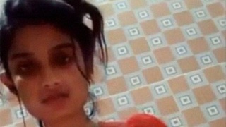 College student flashes her nude body to her boyfriend on camera