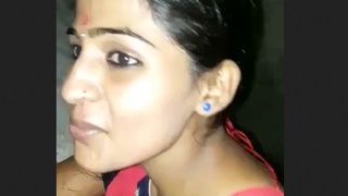 Stunning bhabhi cheats on husband and gives a blowjob to her lover