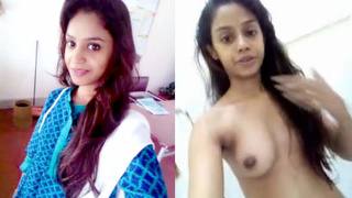 Indian girl enjoys bathing and self-pleasure in solo video