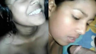 Desi college girlfriend gets naughty with boyfriend at home