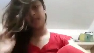 Indian college girl flaunts her tits, ass, and pussy in solo video