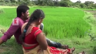 Busty Indian aunty gets turned on by her lover's touch