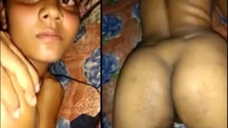 Desi Indian girl gets rough with her lover in a painful sex video