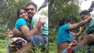 Odia couple's steamy outdoor sex in MMS