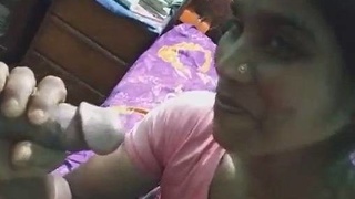 Desi babe's real sex video in Hindi sex tube