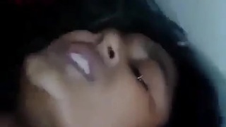 Indian bhabhi moans in pain during rough sex