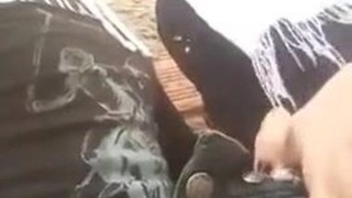 Desi Indian girl in white hijab shows off her porn skills to her boyfriend