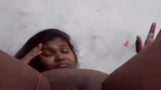 Indian desi Barbie restrains her cries while pleasuring herself in a sex video