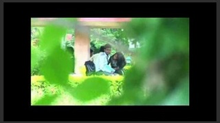 A young girl from Jharkhand enjoys giving oral sex in a public park