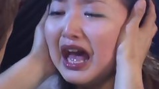 Asian woman drinking urine in video