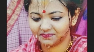 Indian bhabi gives a blowjob to her brother's cock